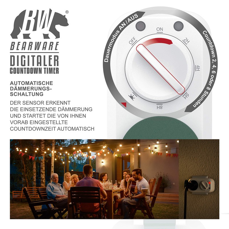 CSL Digital Countdown Timer with Twilight Switch