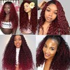 Weeybay Real Hair Wig for Women Wigs Curly Wave Human
