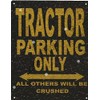 8X10in TRACTOR PARKING SIGN RUSTIC STYLE 8x10in 20x25cm CAR SHED