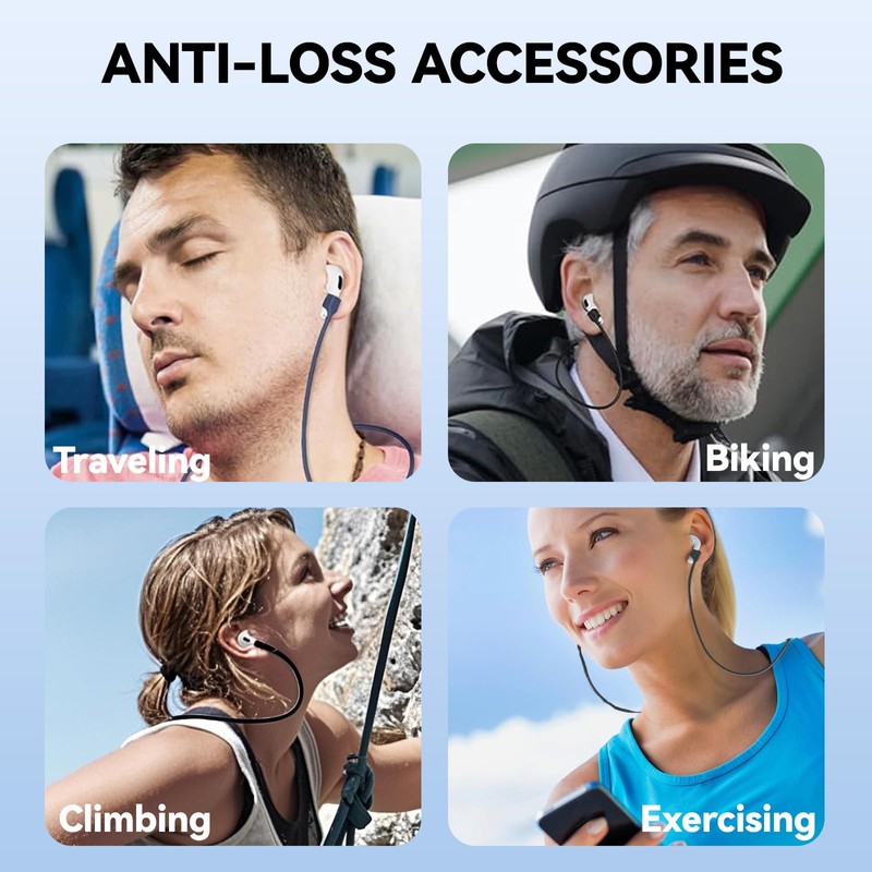 Magnetic Strap Compatible with AirPods 1/2/3/Pro, Anti-Lost Sports Lanyard, Adjustable