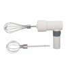 Electric Hand Mixer Warm White Cordless Rechargeable 2000mAh Battery Stainless