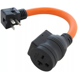 AC WORKS® 20A 250V NEMA 6-20 1ft. Outlet Extender With 20 Amp Breaker by AC WORKS®