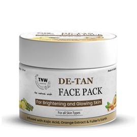 TNW-The Natural Wash DE-Tan Face Pack for Glowing & Radiant Skin | Effective Tan Removal Face Pack | Anti-Tan Face Pack with Orange Extract | 50g