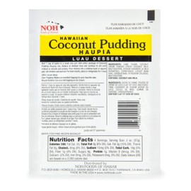 NOH Foods of Hawaii coconut pudding Haupia, 2 Ounce Packages (Pack of 12)