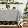Artoid Mode Snowflakes Trees Snowman Deer Christmas Table Cloth, Rectangular