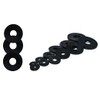 6pcs Nylon Black Penny Washers Plastic Fender Repair Washer Mudguard