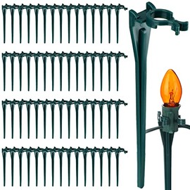5.5 Inch Christmas Light Stake Universal Yard Lawn Stakes for C7 C9 String Lights Christmas Lights Lawn Stakes Ground Stakes for Christmas Outdoor Garden Patio Path Decorations(Green,120 Pcs)