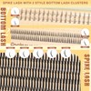 Focipeysa Spike Lash Extensions 304pcs Eyelash clusters 5-21mm Clusters Eyelash