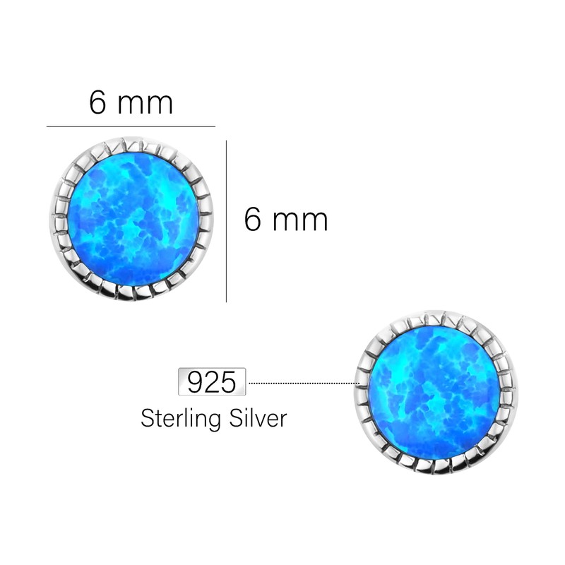 SOFIA MILANI - Women's Earrings 925 Silver - Opal Stud