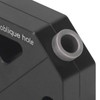 Woodworking Inclined Hole Fixture Black Aluminum Alloy 45 Degree Angle