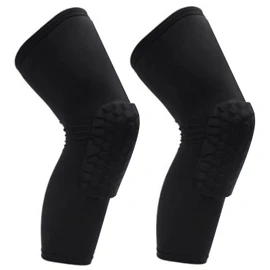 Keenso - Rodillera de 2 Piezas, Rodillera de Compresión, Rodillera para Baloncesto (Black)