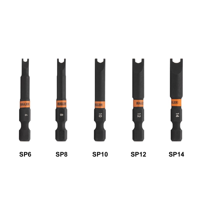Spanner Screwdriver Bit Set - Railer 5PC S2 Steel 2"