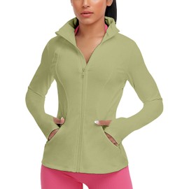 VUTRU Women's Workout Yoga Jacket Full Zip Running Track Jacket