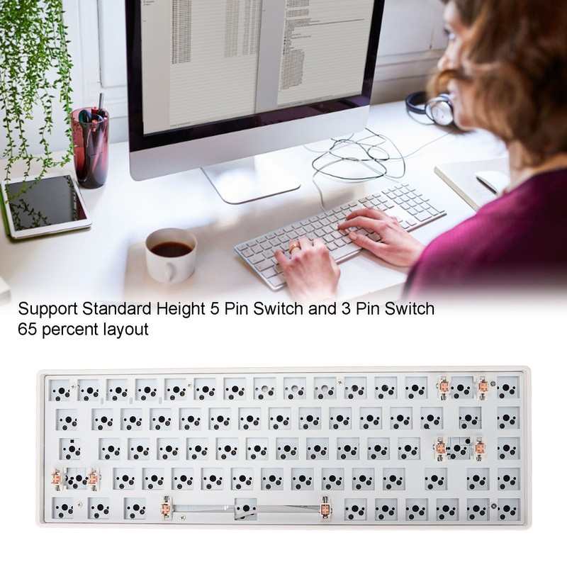 DIY Mechanical Keyboard Kit 68 Keys 2.4G Wireless 65 Percent