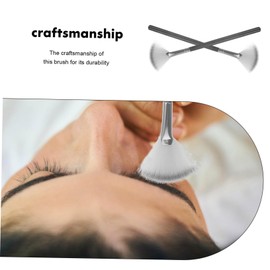 Healeved 10pcs Facial Esthetician Tools Fan Makeup Brush Blush Powder Applicator Highlighter Brush Smooth Application Essential for Aestheticians