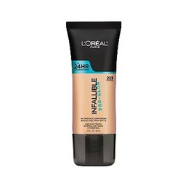 L'Oreal Paris Makeup Infallible Up to 24HR Pro-Glow Foundation, Nude Beige, 1 fl oz.