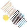 25Pcs Pottery Tools Clay Sculpting Dotting Pens Fondant Ball Stick