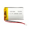 BORNMIO 523450 Lipo Rechargeable Battery with JST Connector for Household