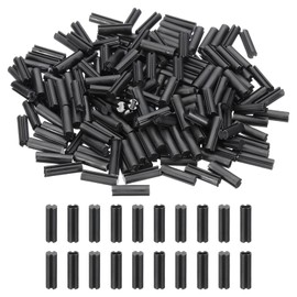 PATIKIL 200pcs LED Spacers, 4mm OD 13mm Height Double Pit Nylon Light Emitting Diode Holder LED Light Insulation Column PCB Mounting Support for LED Protection and Fixation, Black