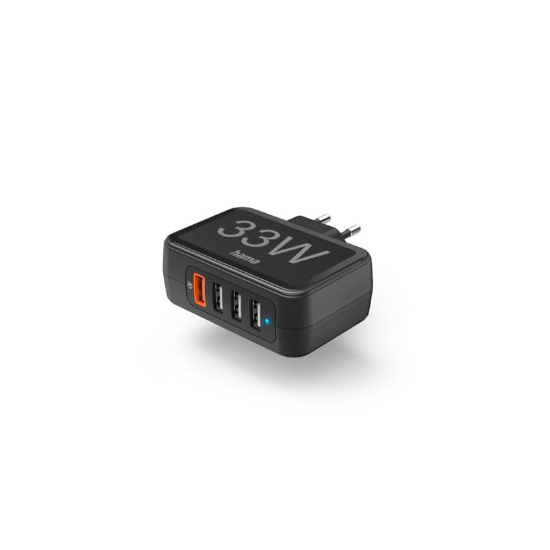 Hama Qualcomm 3.0 Fast Charger 4 Ports 4x USB-A 33W