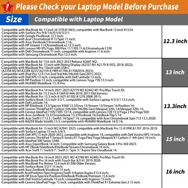 Aatacas Puffy Quilted Laptop Sleeve with a Removable Shoulder Strap Compatible with MacBook Air 15 inch M2 A2941 2023/Pro 15 A1990 A1707, 15 Surface Laptop 5/4/3,Dell XPS 15,HP Stream 14 inch