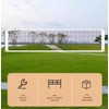 Green Badminton Net with Rope Cable Single-Edged Volleyball Net Outdoor