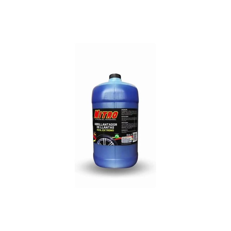 Nitro Abrillantador De Llantas Azul Extremo 4 Litros Azul