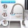 APPASO Single Handle Pull Down Kitchen Faucet with Sprayer, Stainless