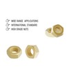 FOCMKEAS 20PCS M6-1 Brass Hex Nuts, Metric Coarse Thread Hexagon