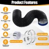 Manguera de Ventilación Flexible de 6 pulgadas y 10 pies,