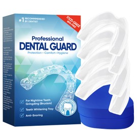 Mouth Guard for Clenching Teeth at Night, Professional Night Guards for Teeth Grinding (4Piece Set/2Sizes)