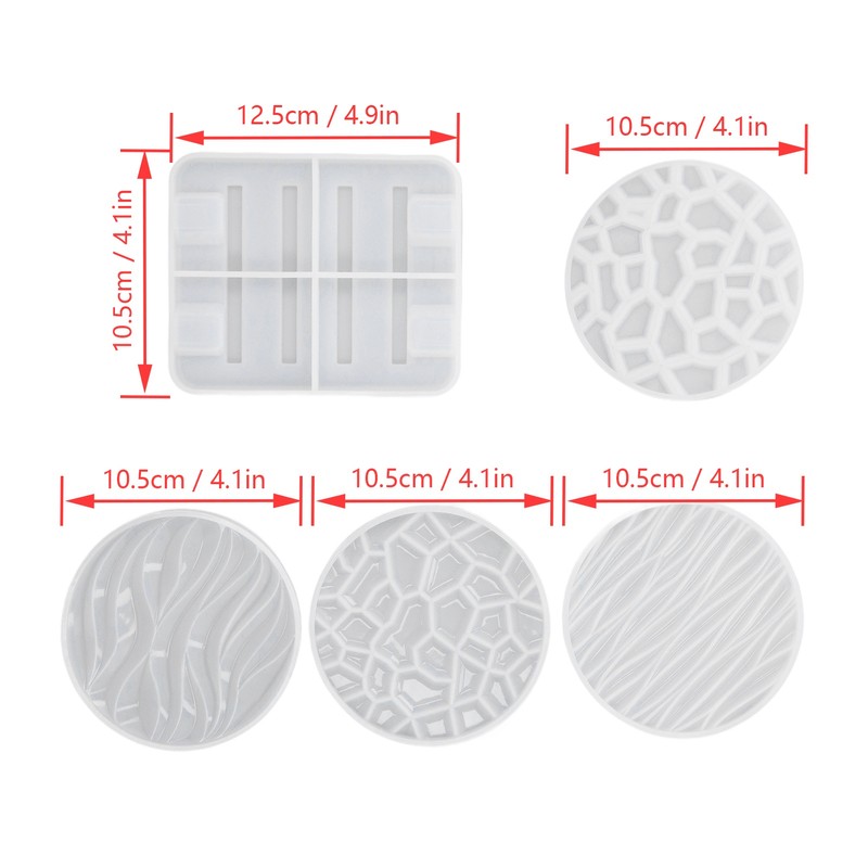 Silicone Mold Unique 3D Wavy Design Exquisite Beautiful Durable Reusable