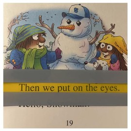 12 Pieces Yellow Guided Reading Strips Overlay Hightlight Bookmarks Help with Dyslexia for Children and Teaching supply