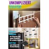 4happy Door Coat Rack for Hanging in White - Powerful