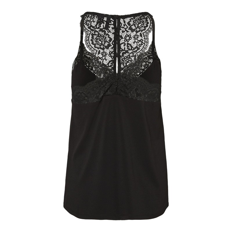 Vero Moda Women's Sleeveless Top, Lace, black, s