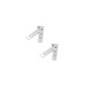 2 Sets 360 Degree Rotatable Pivot Hinge Stainless Steel Hidden