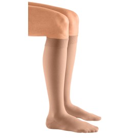 medi mediven plus knee socks with lace, unisex, compression stockings CCL2 for men and women, caramel