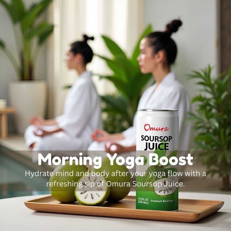 Omura Soursop Juice Drink with Pulp 11.3 Fl Oz (12-Pack)