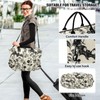 XUWU Goth Bat Quilted Travel Bags Weekender Duffle Bags