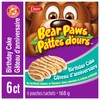 Dare Bear Paws Birthday Cake Soft Cookies 168g - Peanut