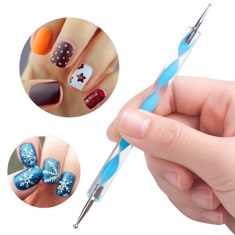 10PCS Dotting Tools Set For Nail Art, Embossing Stylus For