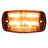 Maxxima Rectangular Amber Clearance Marker P2PC With White Ground Light