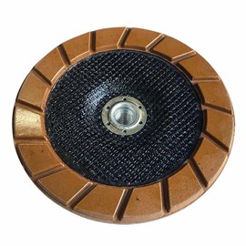 7" Transitional Ceramic Grinding Wheels for Concrete Polishing, #100 Grit, 5/8"-11 Arbor
