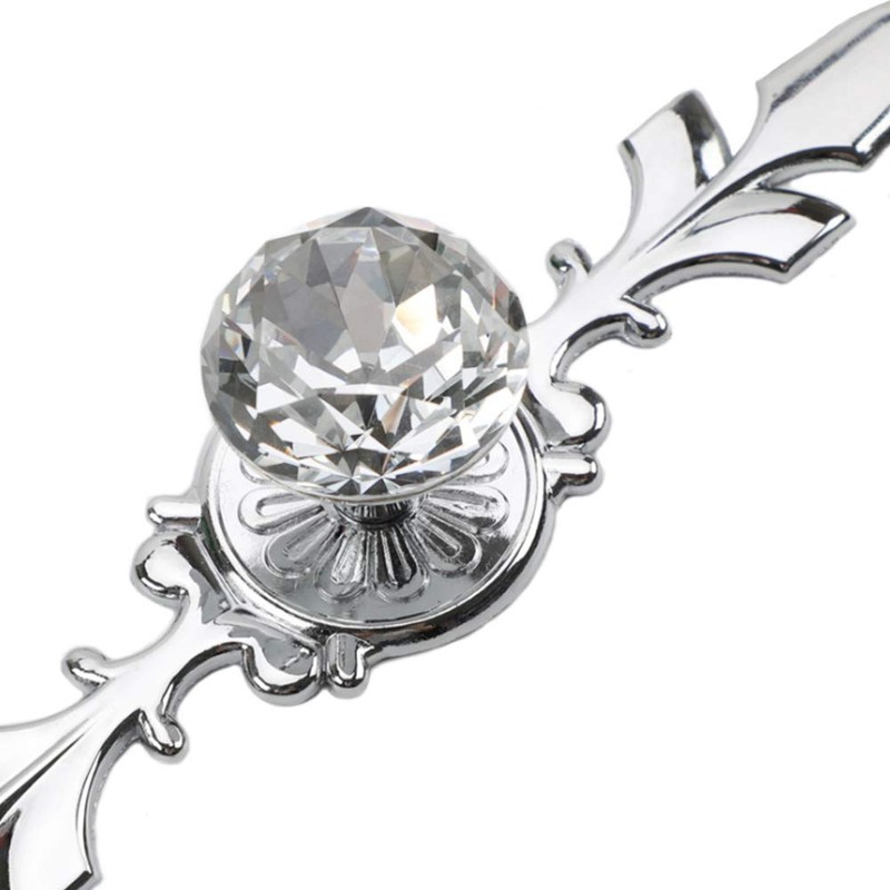 Zasiene Cabinet Knobs Crystal Pack of 5 Diamond Crystal Drawer