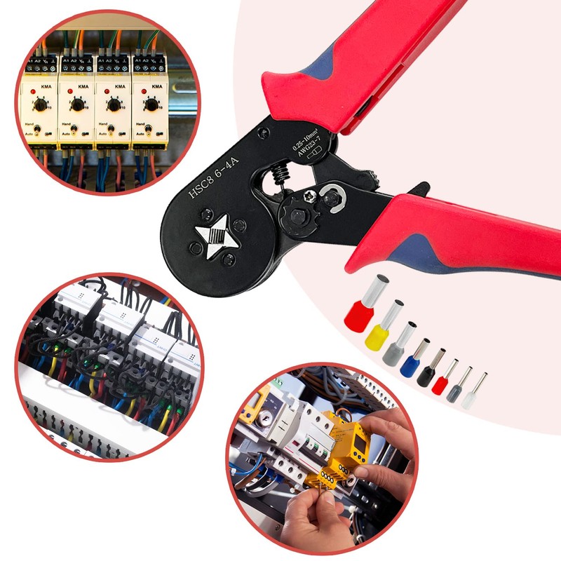 Socpuro Ferrule Crimping Tool, 0.25 - 10 mm², Crimping Pliers