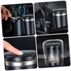 iplusmile 1pc Portable Ash Holder with Lid Led Light Design
