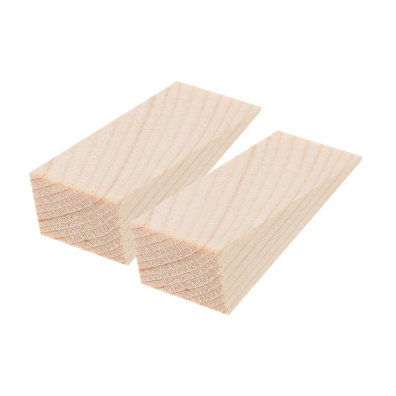 STOBOK 4sets Wooden Door Wedge Stopper Mute Door Stopper Wall