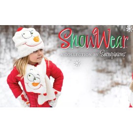 Department 56 Snowpinions Hat  Snowman Scarf with a funny face - Children's wear