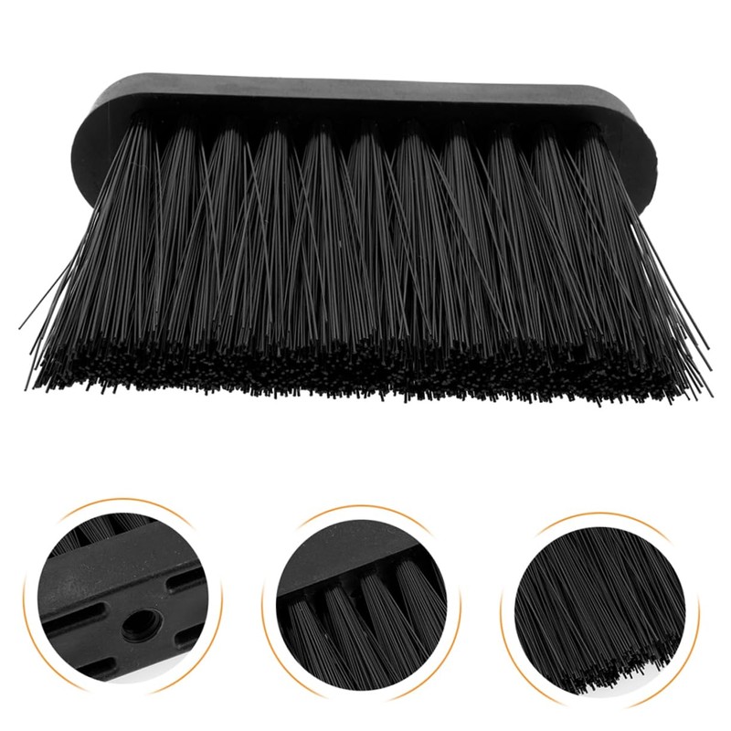 KOMBIUDA European Style Handheld Fireplace Brush Replacement Head with Ergonomic