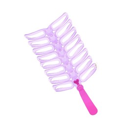 BRIIKPP 8種類セットの眉毛テンプレート 初心者でも簡単 左右対称の美人眉が作れるパープルの美容ツール